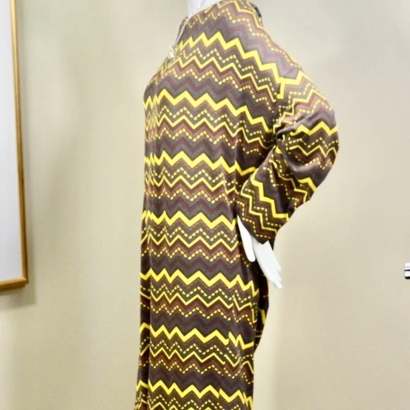 NWT M Missoni Chevron Long Sleeve T-Shirt Dress Size XL - Picture 9 of 14